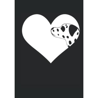 Imagem de 2022 Premium Planner - Dalmatian Dog Heart Silhouette - Dalmatian: A Journal Size (7 x 10 inches) Weekly Day Planner | Diary with 130 Pages
