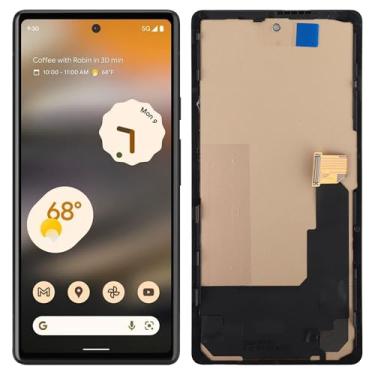 Imagem de Substituição de tela digital TFT compatível com Google Pixel 6A GX7AS GB62Z G1AZG (sem impressão digital) Display LCD Touch Screen Digitalizador Assembléia com ferramentas de reparo - 17.3 cm