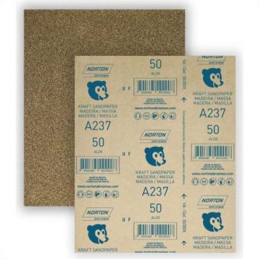 Imagem de Lixa Madeira Norton 50 A237  - Kit C/50