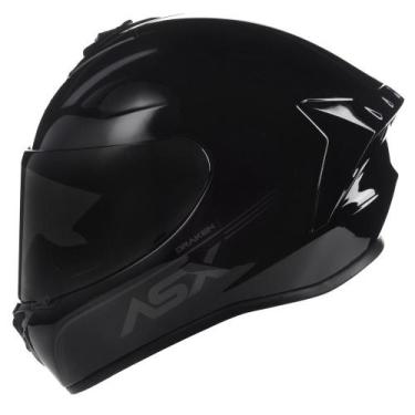 Imagem de Capacete ASX Draken Narigueira Bavete Moto Esportivo Fechado, Preto, 6
