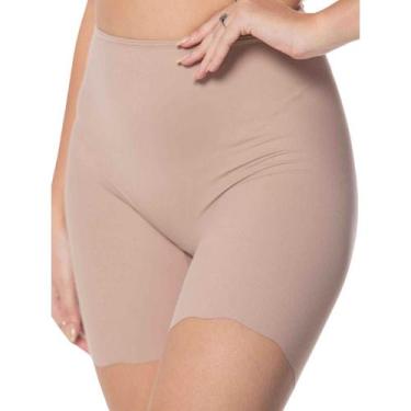 Imagem de Calcinha Short Bermuda Com Forro Em Algodão Sem Costura Com Corte A La