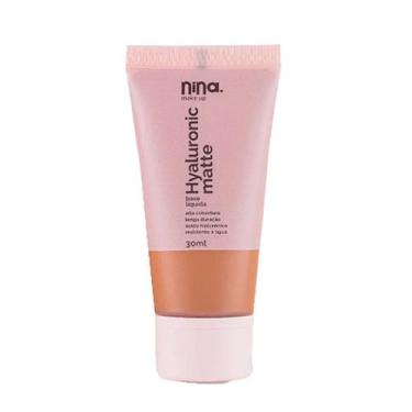 Imagem de Base Liquida Hyaluronic Matte Nina Make Up, 6