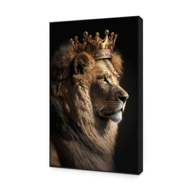 Imagem de Quadro Decorativo Religioso Leão de Judá Sala Quarto 70x50