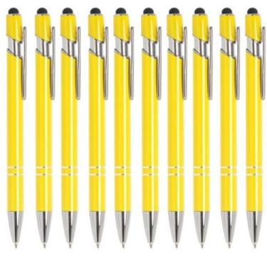 Imagem de Kit Com 75 Canetas Touch Esferográfica Escrita Azul - Luxo - LUALKI ST