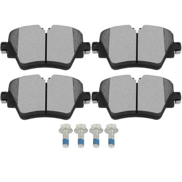 Imagem de SCITOO D1892 Conjuntos de pastilhas de freio de cerâmica dianteiras com substituição de ferragens para BMW 2016 2017 2018 2019 2020 2021 2022, para Mini 2016 2017 2018 2019 2020 2021 2022, para Toyota