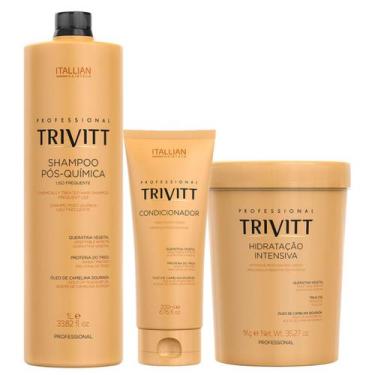 Imagem de Trivitt Profissional Shampoo 1L + Condicionador + Hidratação 1kg - Ita