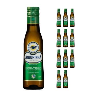 Imagem de Kit Azeite de Oliva Andorinha Extra Virgem 250ml com 12 Unidades