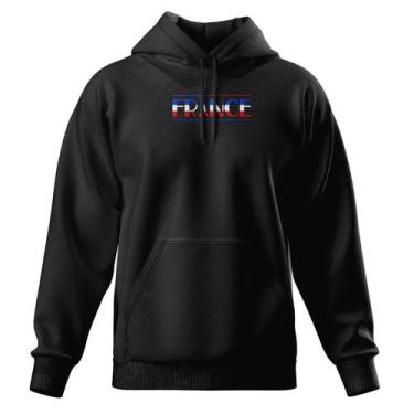 Imagem de Moletom Modelo Canguru Com Capuz Algodão Masculino e Feminino France -