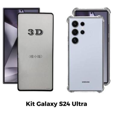 Imagem de Capa Transparente + Película 3D de Vidro para Samsung Galaxy S24 Ultra