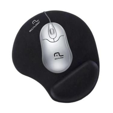 Imagem de Mousepad Com Apoio Em Gel Para Punho, Preto AC024 - Multilaser, Preto,