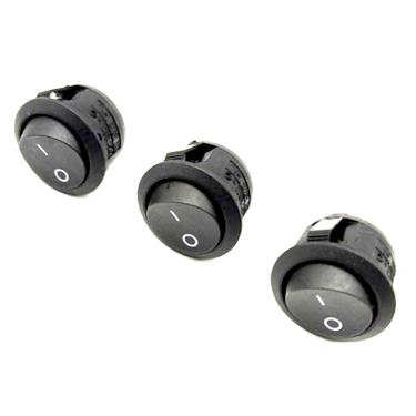 Imagem de Kit com 3 Botão Interruptor Chave Liga Desliga para Aspirador Mondial AP-23 Cyclone Stick