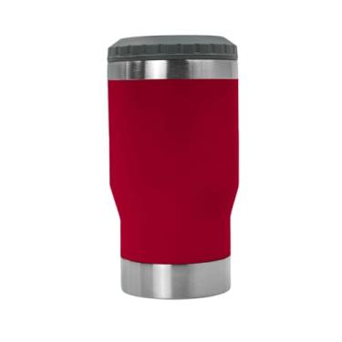 Imagem de Copo Térmico Multifuncional 420ml, Aço Inoxidável, Porta Lata e Long Neck, Vinho