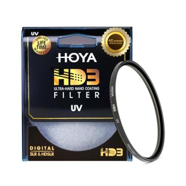 Imagem de Hoya Filtro de proteção UV HD3 de 62 mm - Recertificado para câmeras de 100 MP+ com filtro UV de revestimento nano ultra-rígido - Filtro de lente UV resistente a manchas, manchas e à prova d'água com