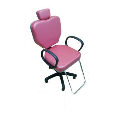 Imagem de Poltrona Cadeira Para Salão Cabeleireiro Maquiagem Pink - Bueno Cadeir