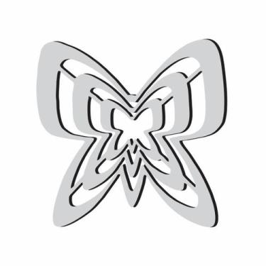 Imagem de Gabarito Borboleta Patchwork Fuxico Régua Molde Acrilico - Fenix