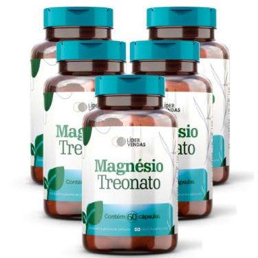 Imagem de Magnésio Treonato - 420mg com 60 cáps - 5 potes