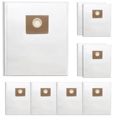 Imagem de Pacote com 9 sacos de acessórios de filtro de lã para aspirador Fein Turbo I, também serve para aspiradores de pó úmido/seco Turbo I HEPA & Dustex 25L, capacidade 2-3 vezes mais eficaz, não tecido,