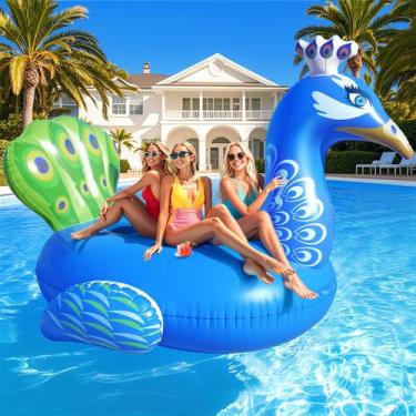 Imagem de Pavão inflável Pool Float DeepRBetter para adultos