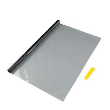 Imagem de Motoforti Película matizada nano cerâmica para janela de carro VLT 47% IRR 55% UVR 80% preto 1,5 m x 76,2 cm película de privacidade 2 mil PET 1 peça