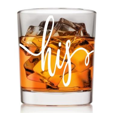 Imagem de Voatok His Couple Gifts Copos de uísque 283 g, presentes de aniversário para casais para ele namorado homens, copos de pedras à moda antiga para homens bebendo bourbon escocês coquetel licor vodka