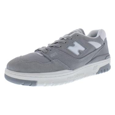 Imagem de New Balance Tênis masculino BB550, Cinza/branco, 11 Women/9.5 Men