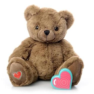 Imagem de Gravador de voz digital MBHB animal com gravador de 20 segundos, ditafone para capturar os batimentos cardíacos do bebê durante a gravidez + ultrassom, não é um dispositivo médico, vintage, urso cacau