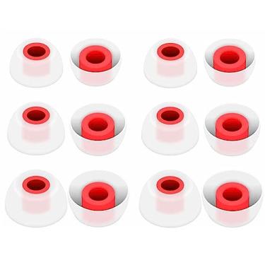 Imagem de Fones de ouvido de substituição para tampões de ouvido compatíveis com Soundcore por Anker Liberty 4/Liberty 3 Pro/Sport X10/Liberty Air 2 Pro/Life P3i, S/M/L Silicone Eartips 6 pares, branco