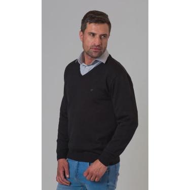 Imagem de Blusa Fechada Decote V Tricot Masculina