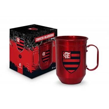 Imagem de Caneca Alumínio 600ml - Flamengo - BrasFoot