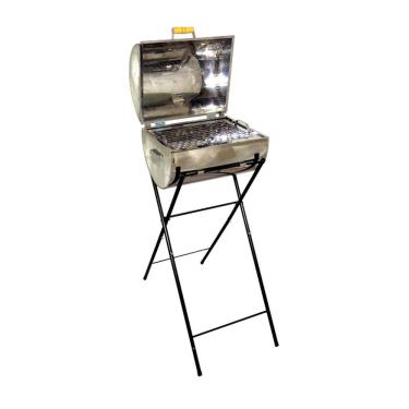 Imagem de Churrasqueira Master Grill Inox Grelha E Suporte 98X38X30Cm