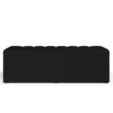 Imagem de Kit Cabeceira Cama Box Casal com Calçadeira Recamier Baú Dália W01 Facto 140cm Estofado...