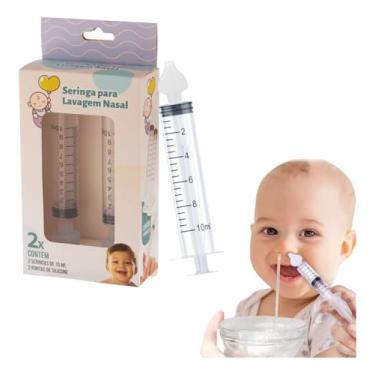 Imagem de Seringa 10ml Para Lavagem Nasal Kit Com 2 unidades Premium