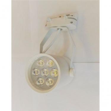 Imagem de Trilho Eletrificado 1 Metro Com 1 Spot Super Led 7w Bivolt Cor Produto Branco