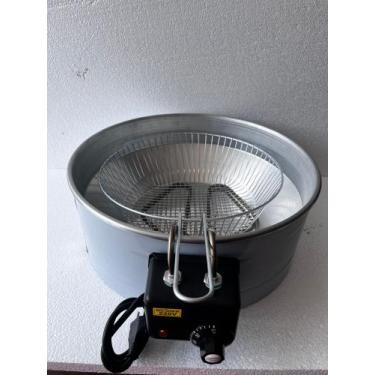 Imagem de Fritadeira Elétrica Tacho Industrial 10 litros Profissional - Or inox 