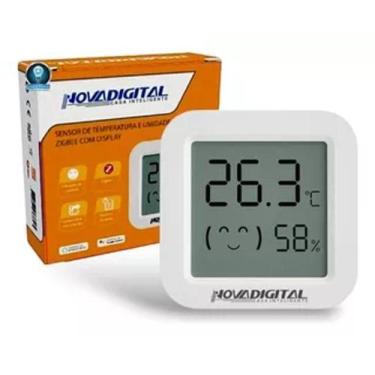 Imagem de Sensor Temperatura E Umidade Zigbee Display Lcd Novadigital - Novadigi