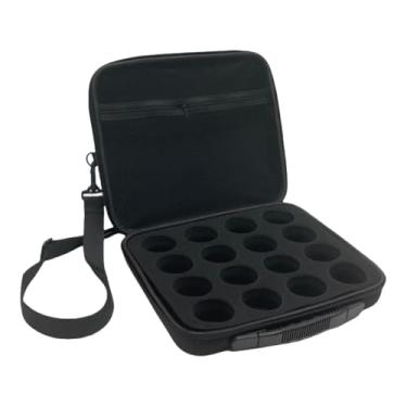 Imagem de Deevoka Estojo para bolas de bilhar, caixa de armazenamento para viagem, prático, 16 bolas de bilhar, bolsa de sinuca, estojo para brancas, equipamento de, com Alça