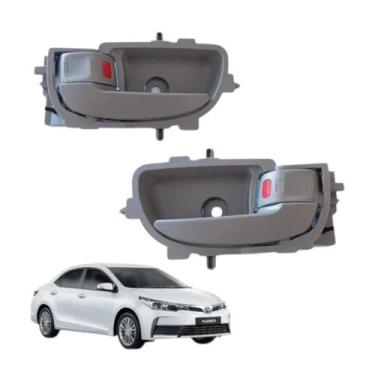 Imagem de Par Maçanetas Porta Interna Toyota Corolla 2015 Até 2019 - TCP