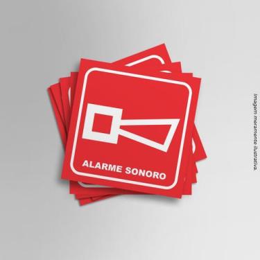 Imagem de Kit Adesivos Alarme Sonoro 20cmX20cm - PRESENTE-BRINDE