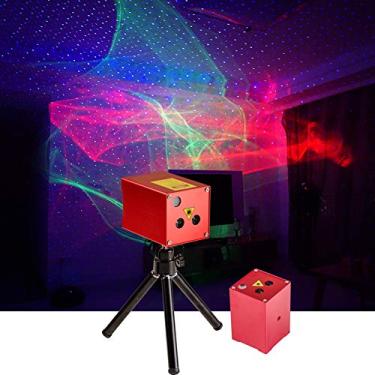 Imagem de Sharelife Mini Projetor Portátil Rgb Hipnótico Aurora Misto Estrela Azul Tripé Luz Usb Bateria Recarregável 1200Ma Para Festa Em Casa Dj Efeito De Iluminação Palco Externo Dp-As100