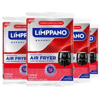 Imagem de Kit 12 unidades Esponja Antiaderente Limppano Air Fryer