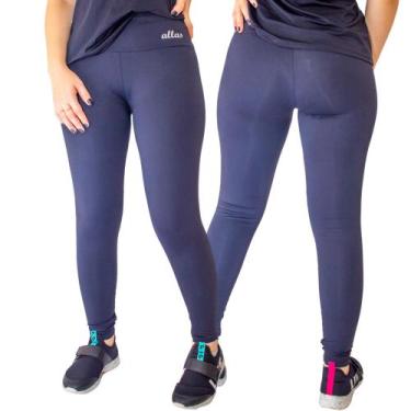Imagem de Legging Feminino Uv50+ Roupa Academia Fitness Cós Alto Compressão Leg 
