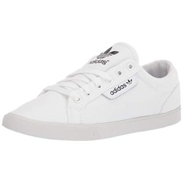 Imagem de adidas Originals Tênis feminino elegante e baixo, Branco/Cristal Branco/Preto, 5