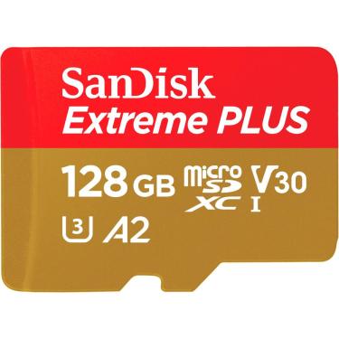 Imagem de SanDisk - Cartão de memória Extreme PLUS 128GB MicroSDXC UHS-I-SDSQXBD-128G-AN6MA