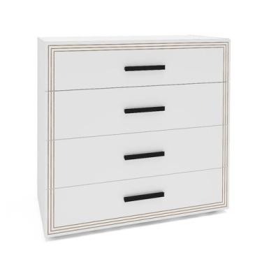 Imagem de Cômoda Valência 4 Gavetas Branca - Modern