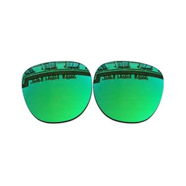Imagem de Vonxyz Lentes de reposição para óculos de sol Ray-Ban Clubmaster RB3507 51 mm - Jade MirrorCoat polarizado