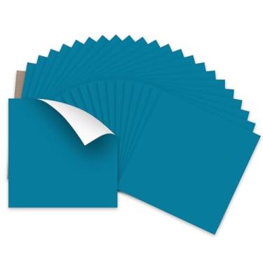 Imagem de HTVRONT Vinil De Transferência Térmica Azul-Petróleo - Pacote Com 24 Folhas 30,5 Cm X Para Passar Em Camisetas (1 Folha Teflon Incluída), Pu Htv Fácil Cortar E Design Removível