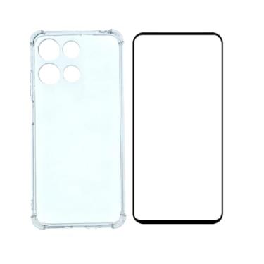 Imagem de Capa Capinha Case Anti Impacto Choque Shock + Pelicula de Vidro 3d Compatível com Moto G15