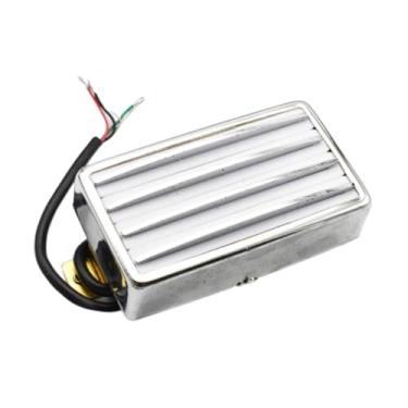 Imagem de simhoa Captador Humbucker para Guitarra Acessórios para Instrumentos Musicais Captador Profissional de Baixo Ruído Portátil Multiuso para Guitarra Elétrica, Branco