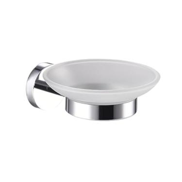 Imagem de Suporte de toalha de parede cromado em aço inoxidável 304 para banheiro, saboneteira, lava-louças e conjunto de banheiro (saboneteira)