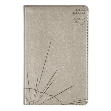 Imagem de Livro - Bíblia Sagrada Slim ACF, Luxo, Couro-Soft, cinza